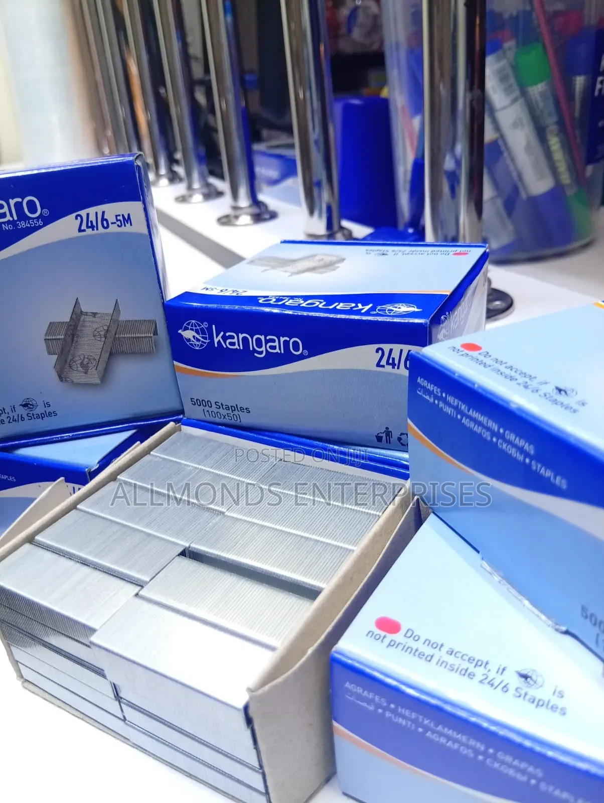 A Packet of Kangaroo Staples/Pins 24/6 - 5000 Staples/Pins