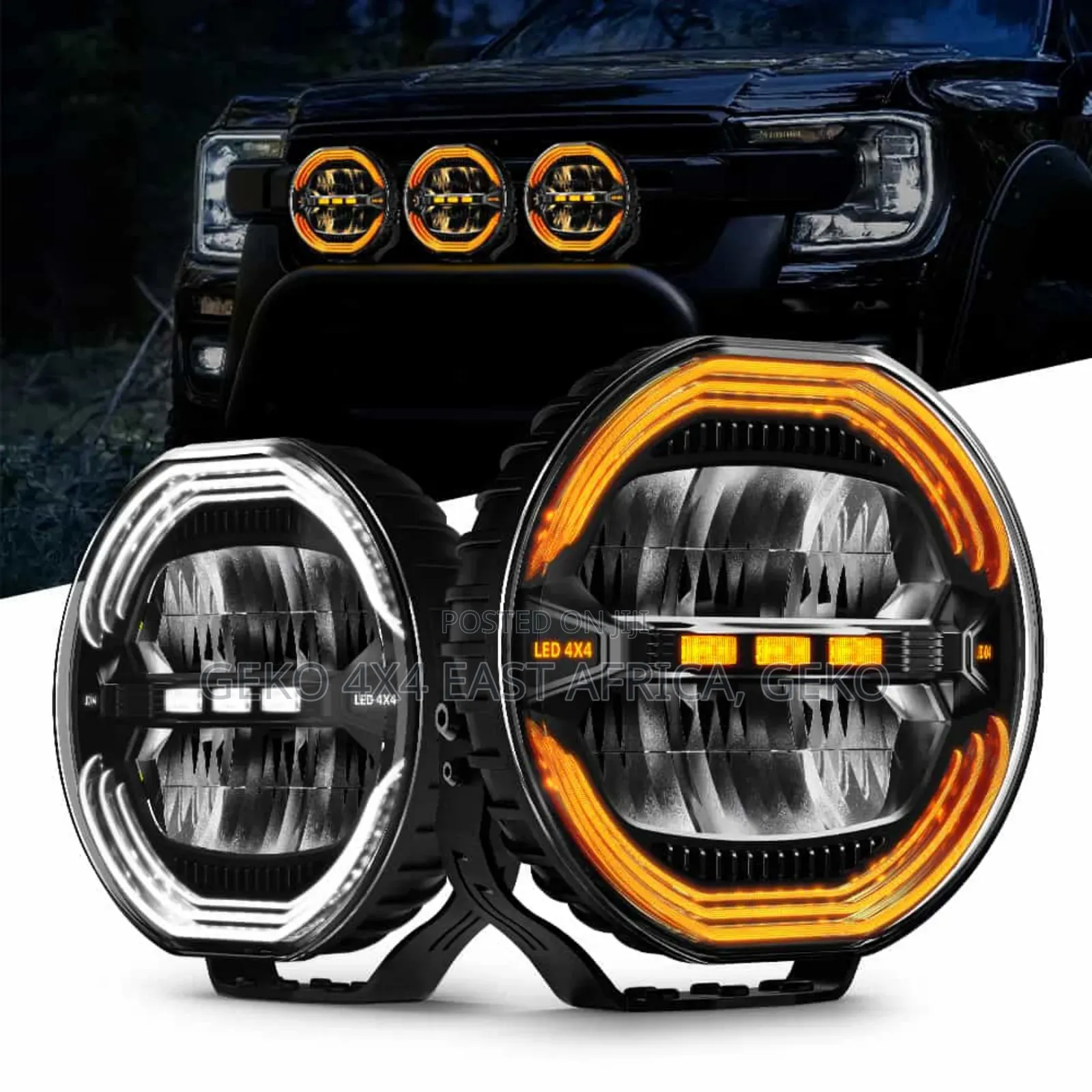 9 Inch Framelss Very Powerful 120w Non Glaring Pair of Spotlights