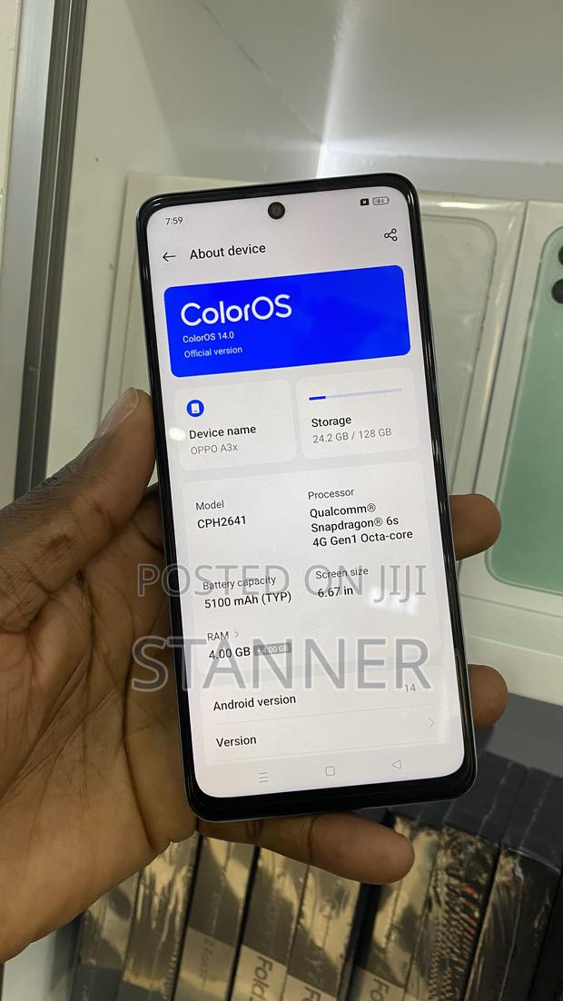 Oppo A3x 128 GB Blue - thumbnail 3