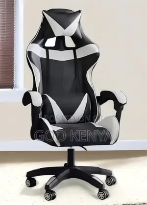 Office Chair; High-Back Adjustable Gaming Chair With Headrest Pillow