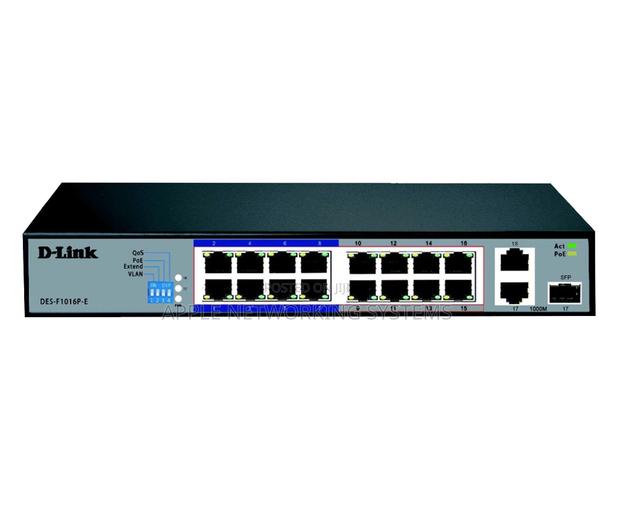 16-Port Poe + Surveillance D-Link Switch - main view