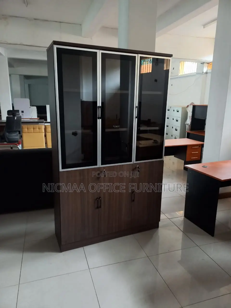 3-Doors Executive Display Storage Cabinet