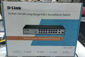 16-Port Poe + Surveillance D-Link Switch