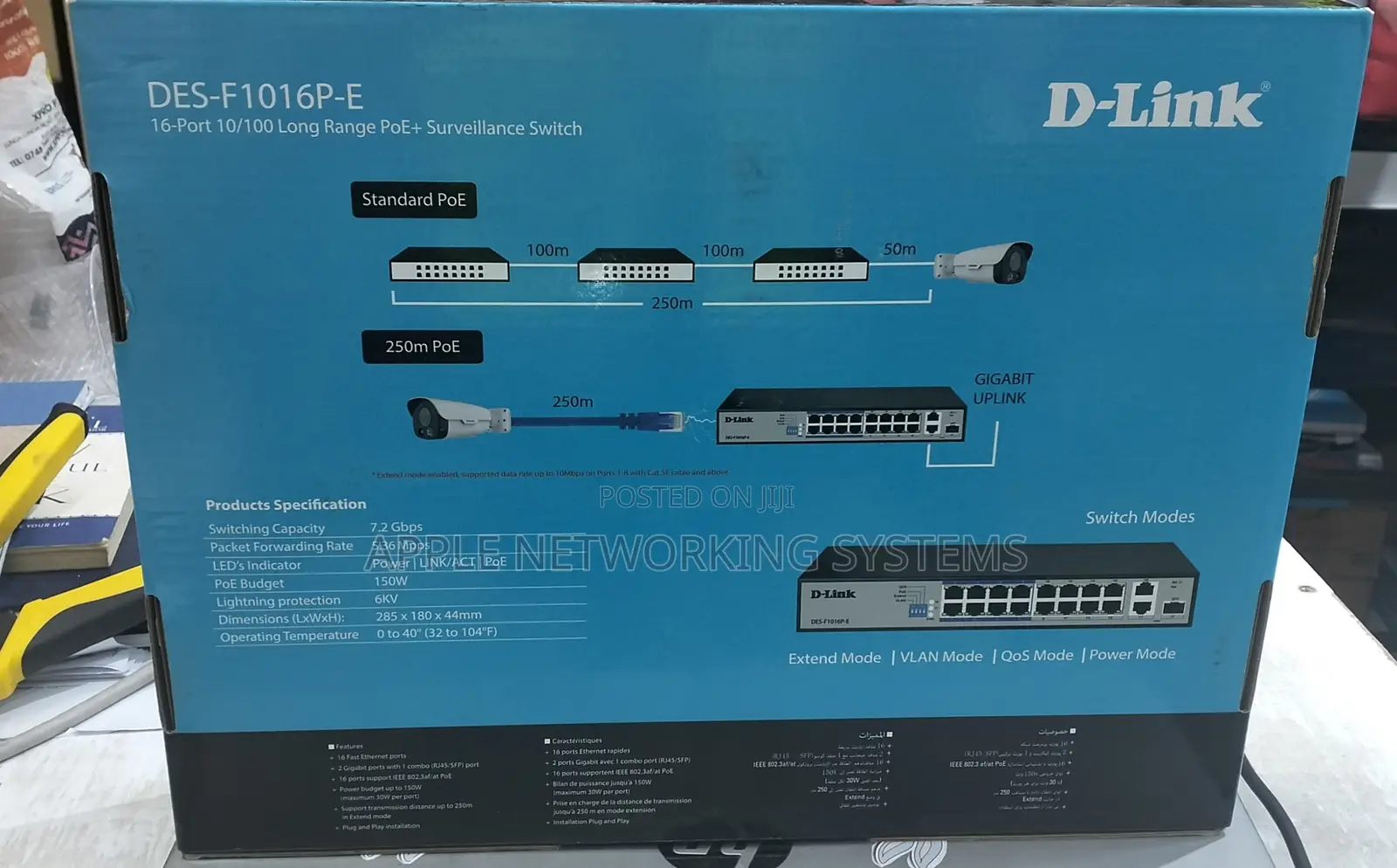16-Port Poe + Surveillance D-Link Switch