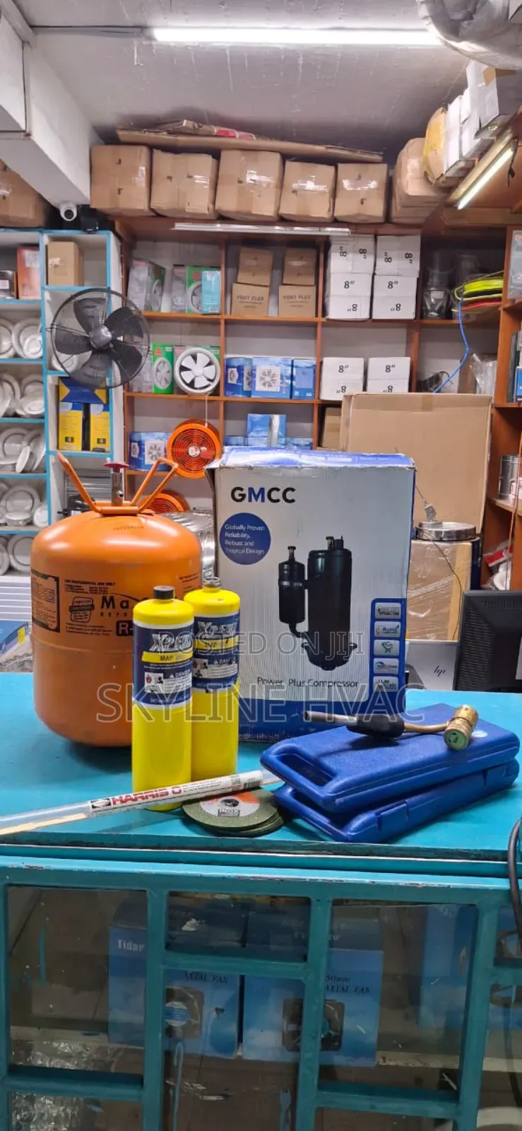 Air Conditioner Accessories, Compressor, Manifold Gauge, Copper Pipes