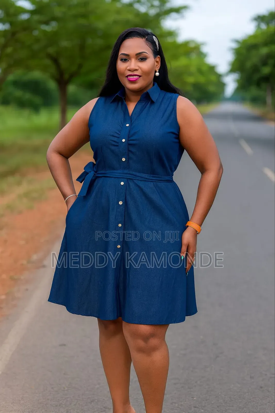 Classy Blue Black Denim Dresses