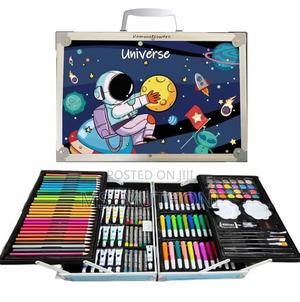 145 PCS Space Print Coloring Art Set Kit With - thumbnail 2