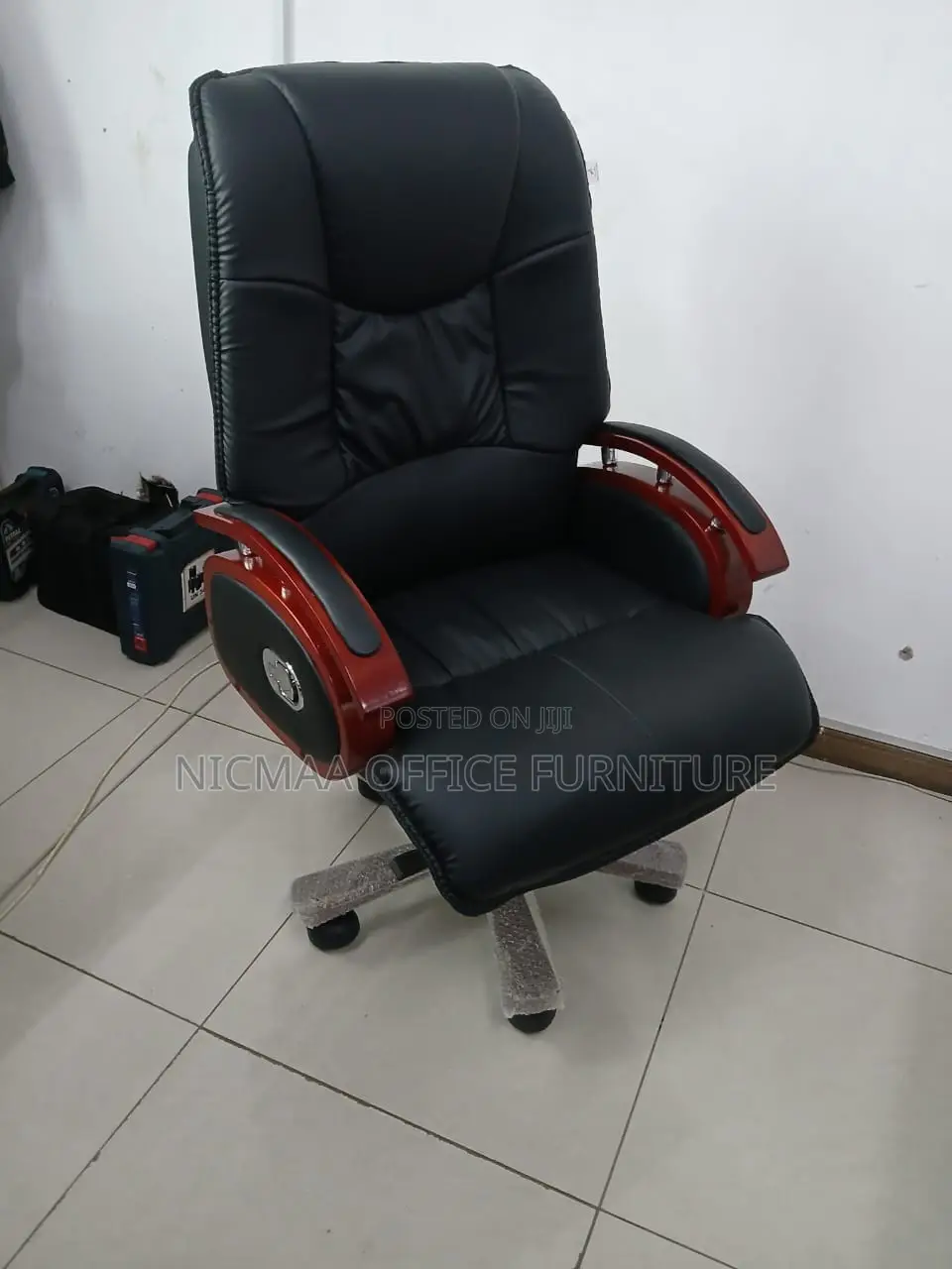 Premium Black Leather Chair
