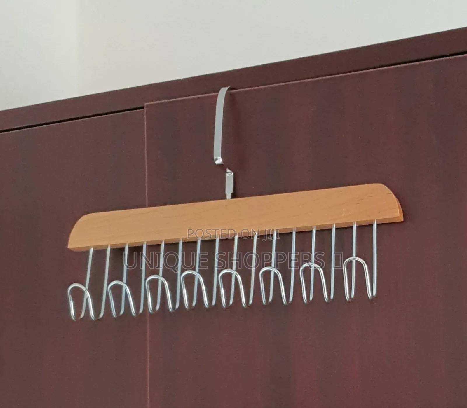 Multi Hook Underwear or Bag Hanger* *Wooden Plank 8 Hook Hanger