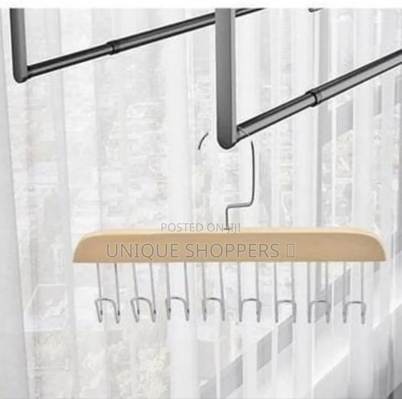 Multi Hook Underwear or Bag Hanger* *Wooden Plank 8 Hook Hanger