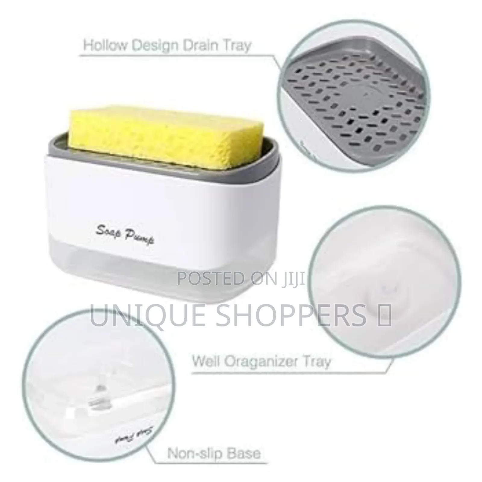 Soap Pump and Sponge Caddy