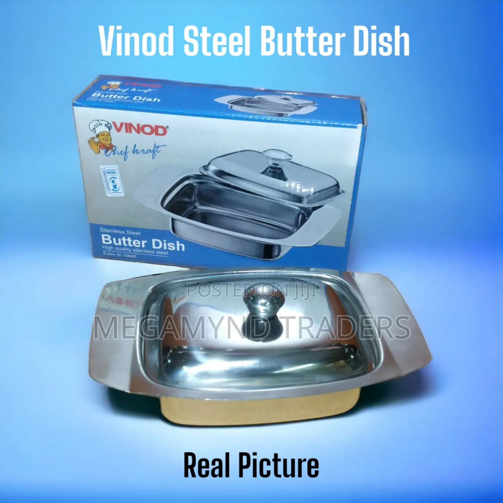 Vinod Stainless Steel Butter Dish