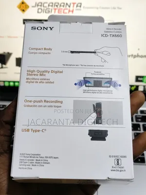 Sony Tx660 Digital Voice Recorder