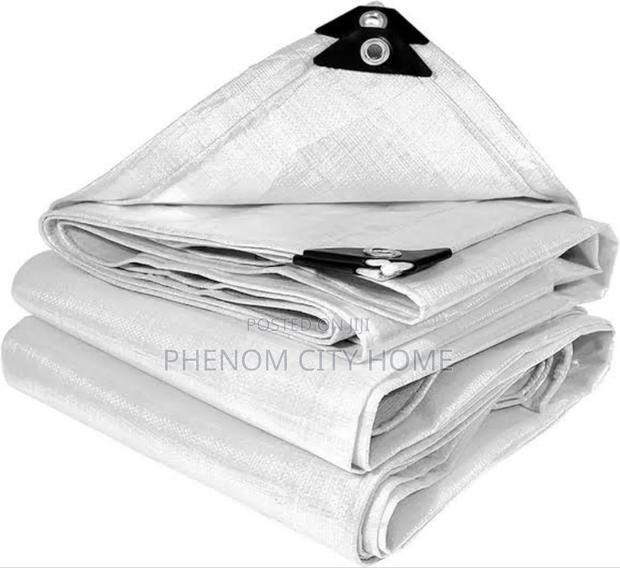 White Quality Tarpaulin Canvas Available