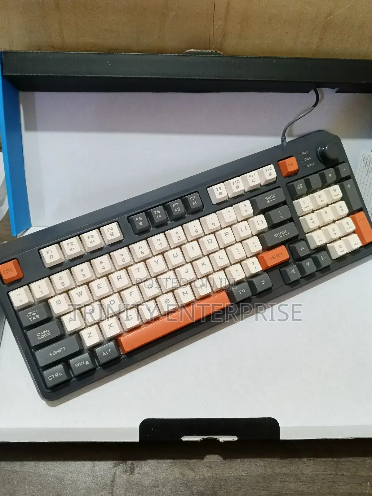  Keys Gaming Wired Keyboard Mixed Colors Backlit Usb