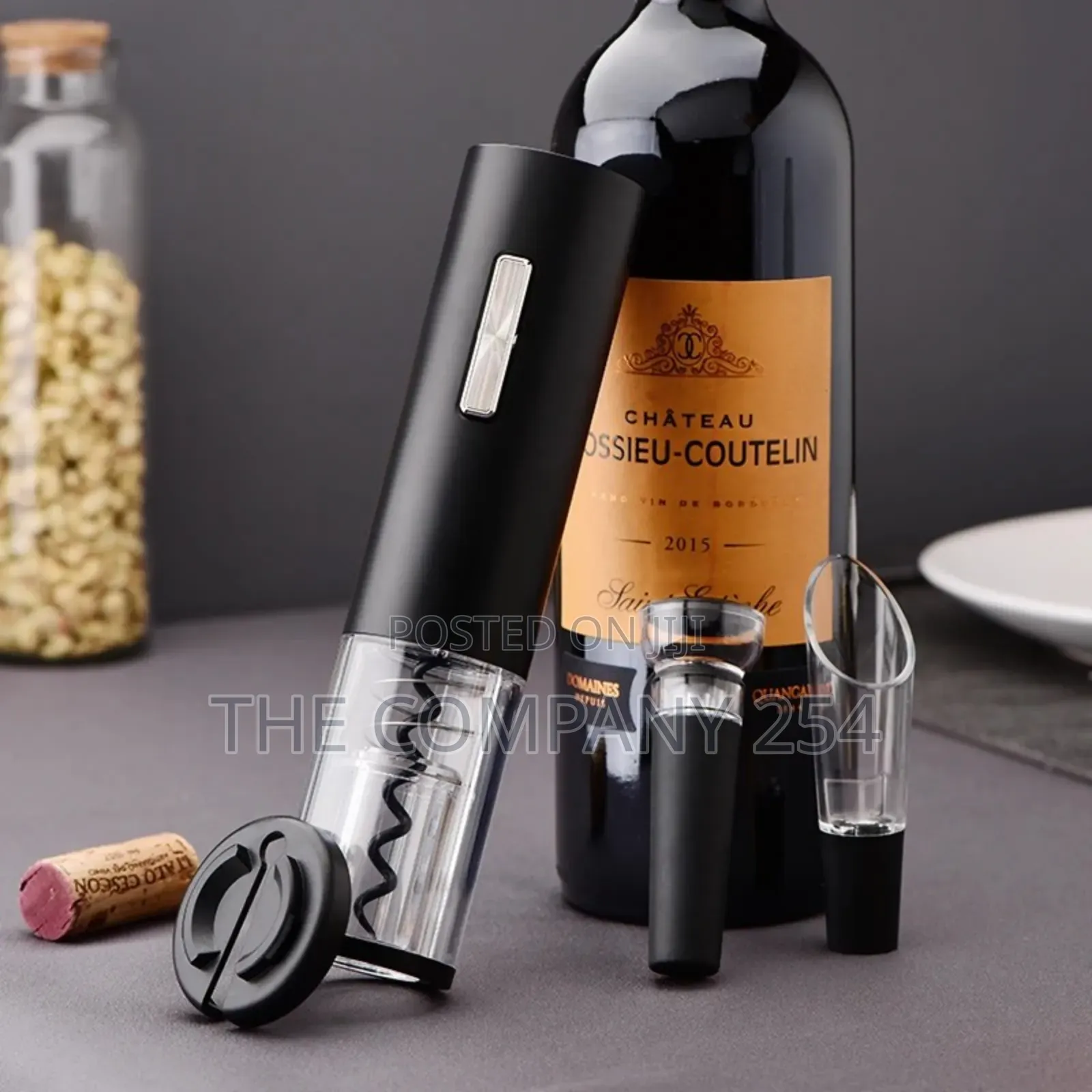 *Electric Wine Openers Stand 4- In-1 Automatic Corkscrew, Bar Opener,