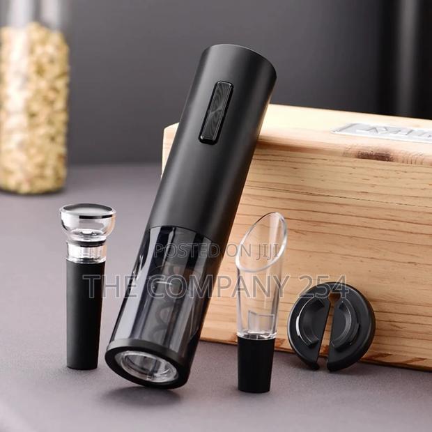 *Electric Wine Openers Stand 4- In-1 Automatic Corkscrew, Bar Opener, - thumbnail 2