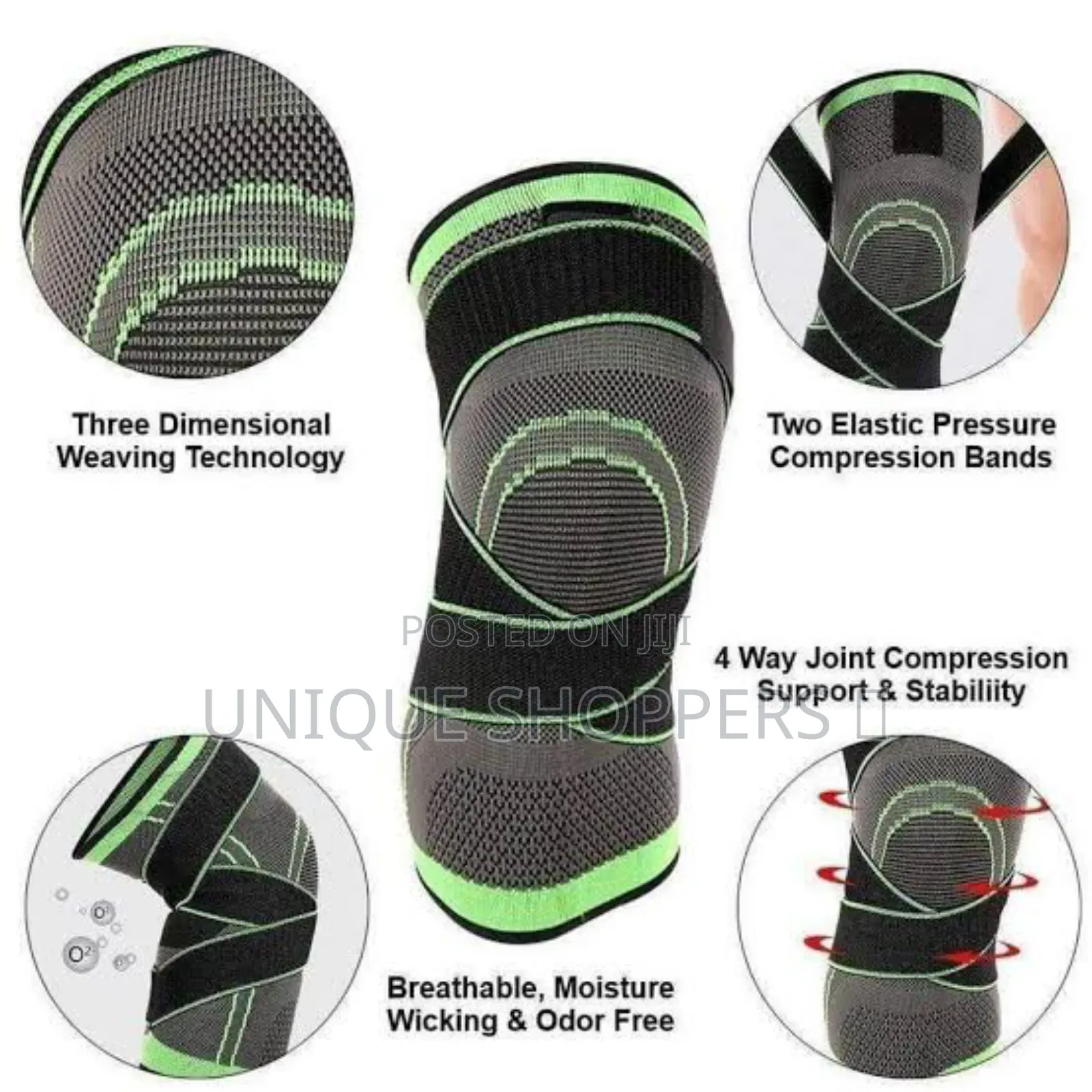 Single Knee Support Compression Sleeve