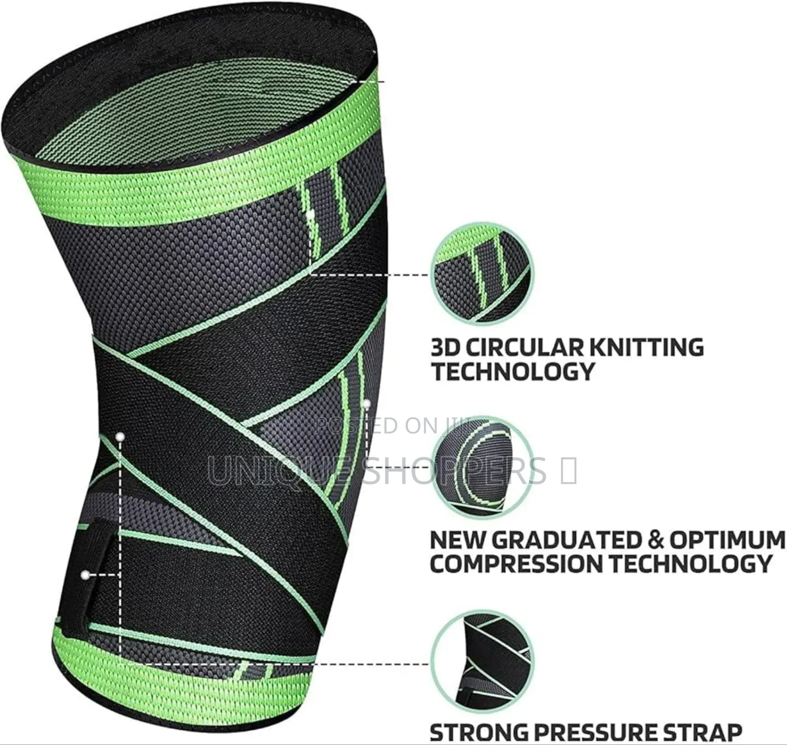 Single Knee Support Compression Sleeve