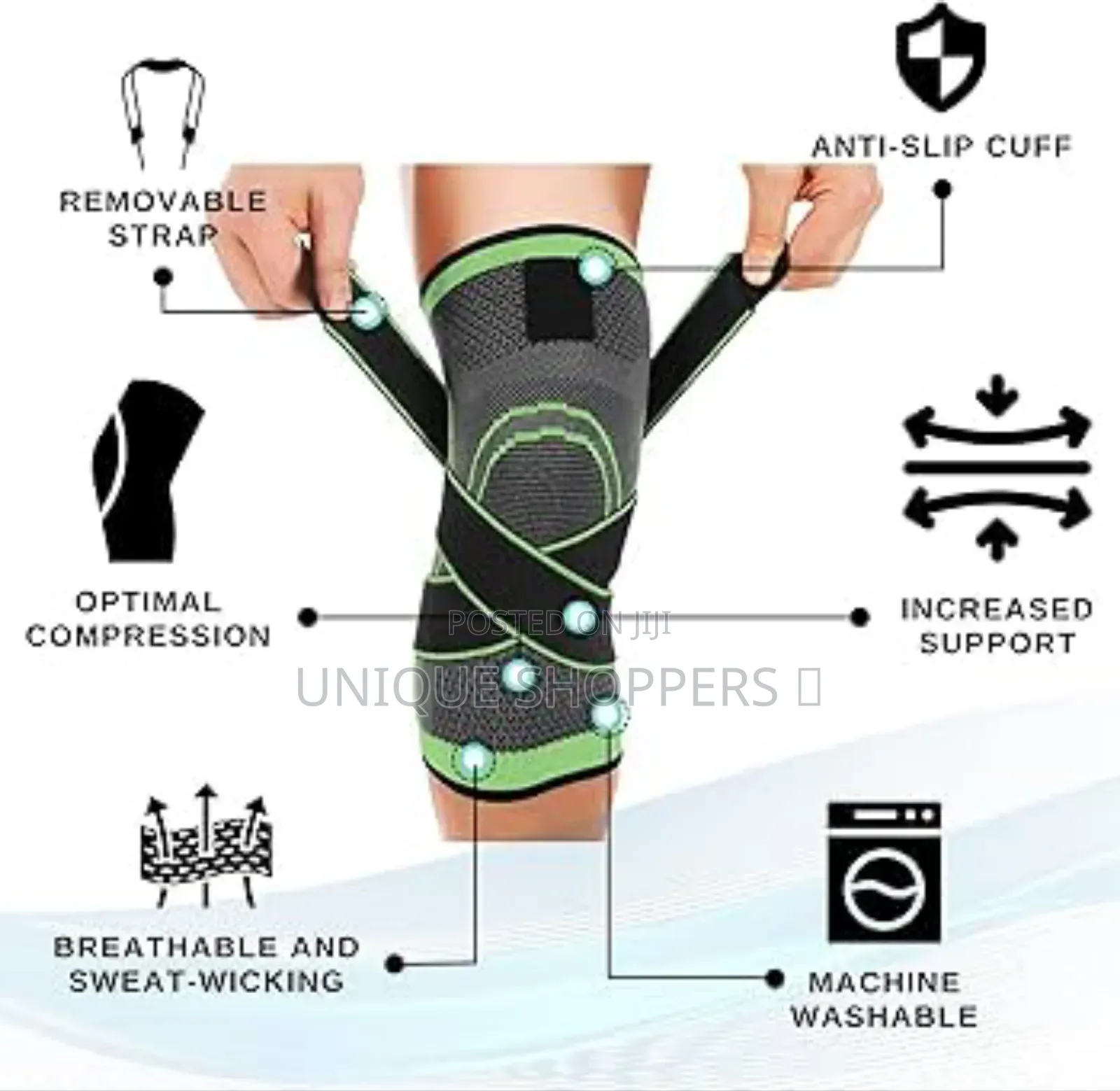 Single Knee Support Compression Sleeve