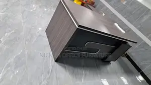 Premium Dark Wood Finish Modern Desk