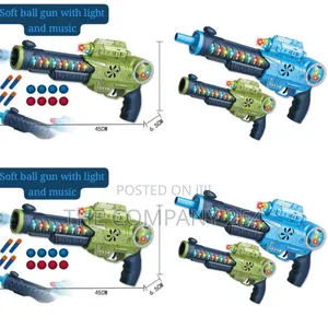 Kids Playing Ball Throwing Toy Guns Available