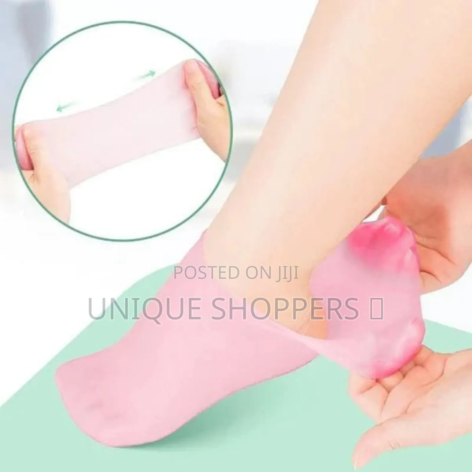 Silicone Moisturizing Socks for Super Soft Foot Skin Anti Aging and Ea
