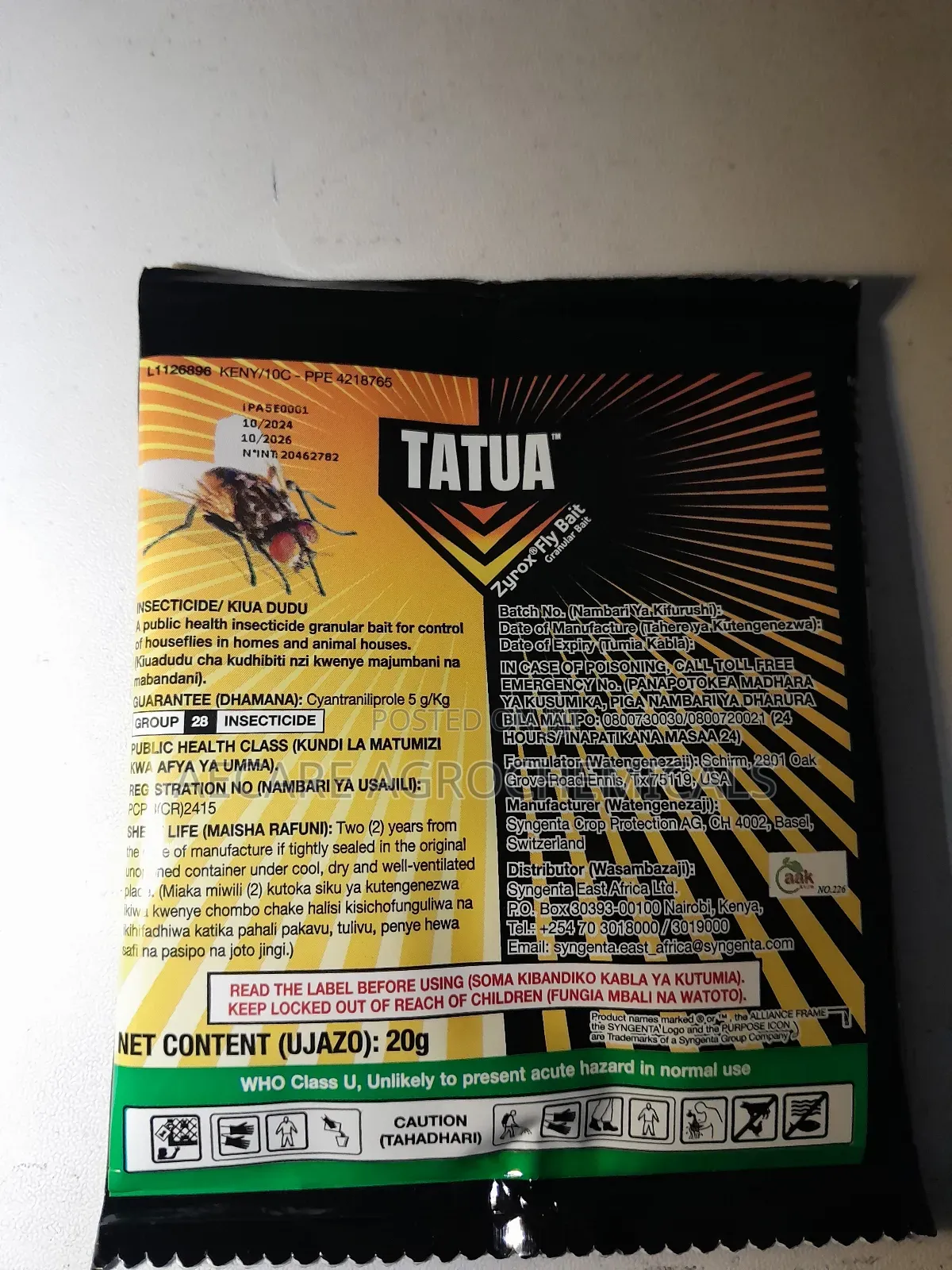 Zyrox Fly Bait Tatua 20 Grams