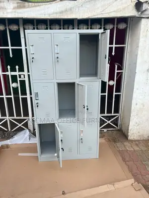 Heavy-Duty 9-Door Metal Locker Cabinet
