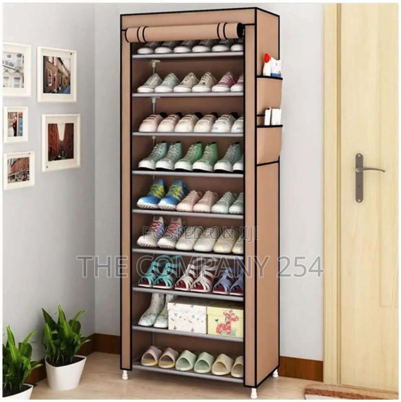 *10 Tier Dustproof 27 Pairs Shoes Rack, Shoe Storage Organizer