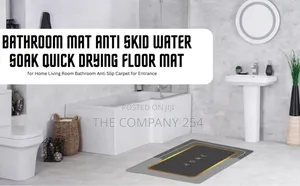 *Anti-slip Diatomaceous Water Soaking Floor Mat For Home Use