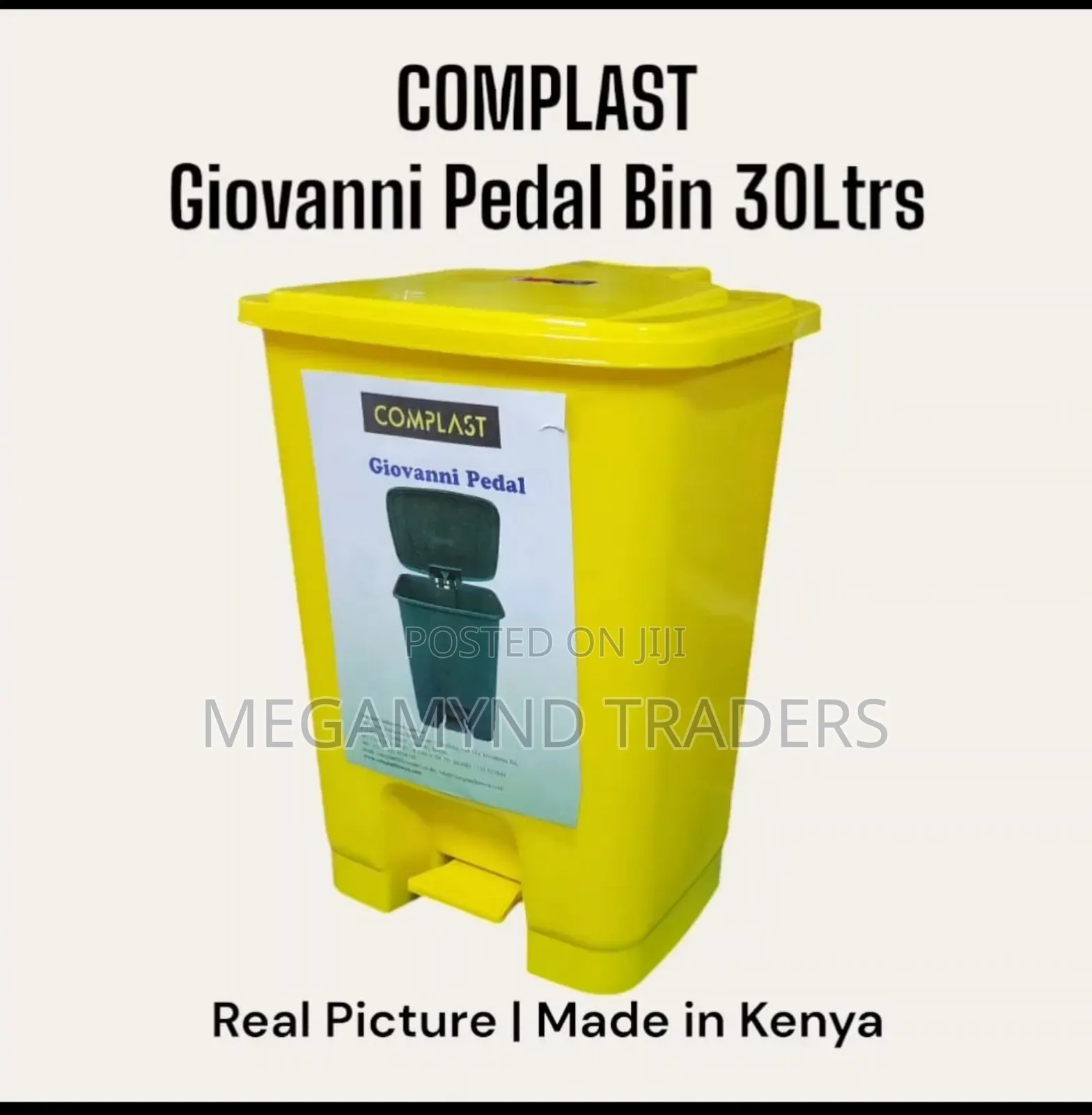 30 LTR Complast Giovanni Pedal Bin/Foot Dust Bin