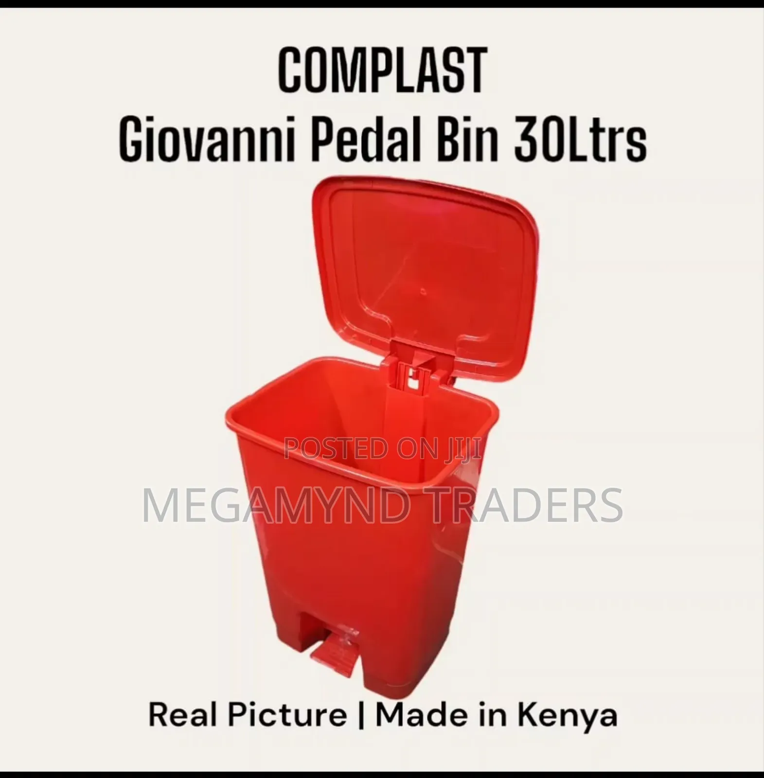 30 LTR Complast Giovanni Pedal Bin/Foot Dust Bin