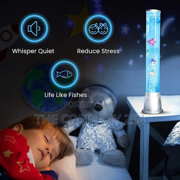 *Bubble Sensory Fish Lamp 48cm Long 10cm Width Aquarium Night Light