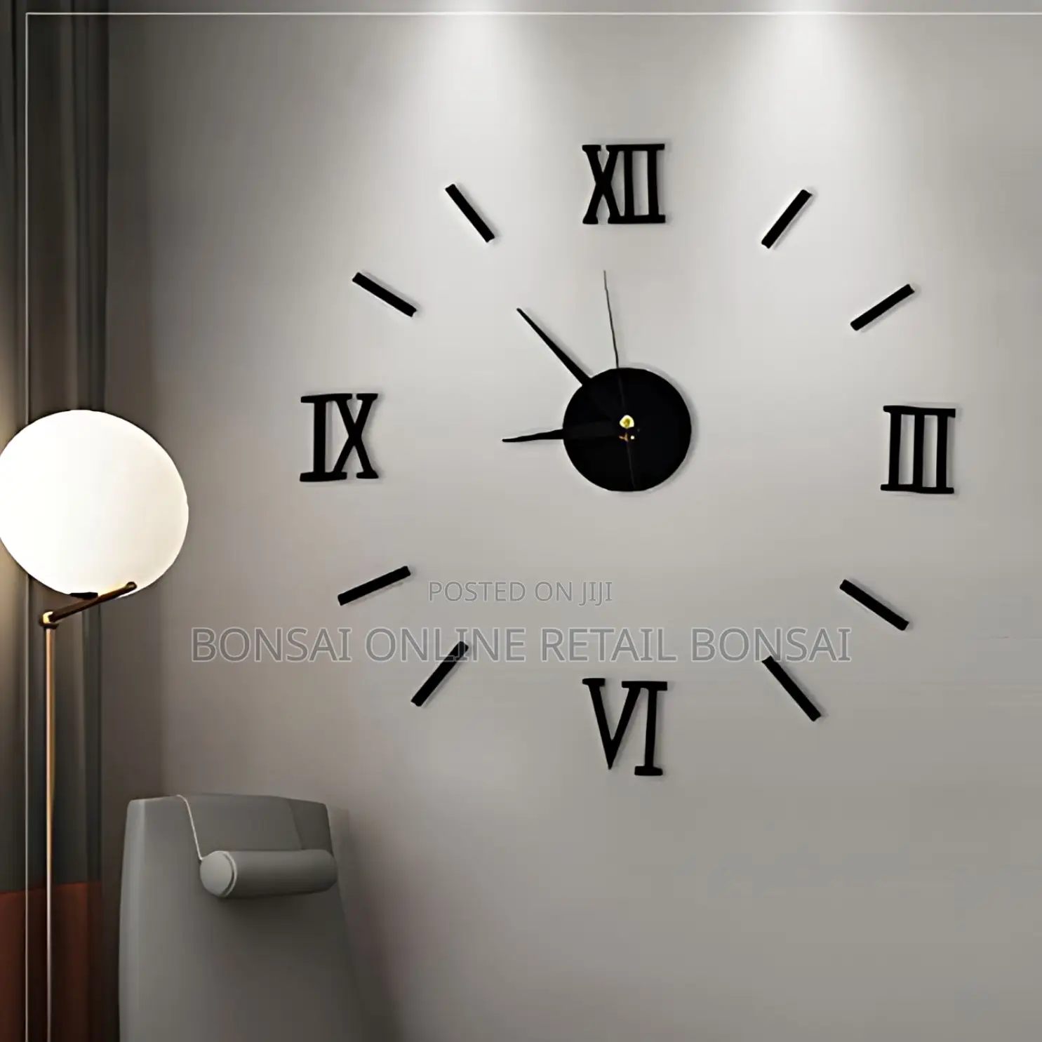 Diy Roman Acrylic Wall Clock Silent Sticker Clock for Home Decor
