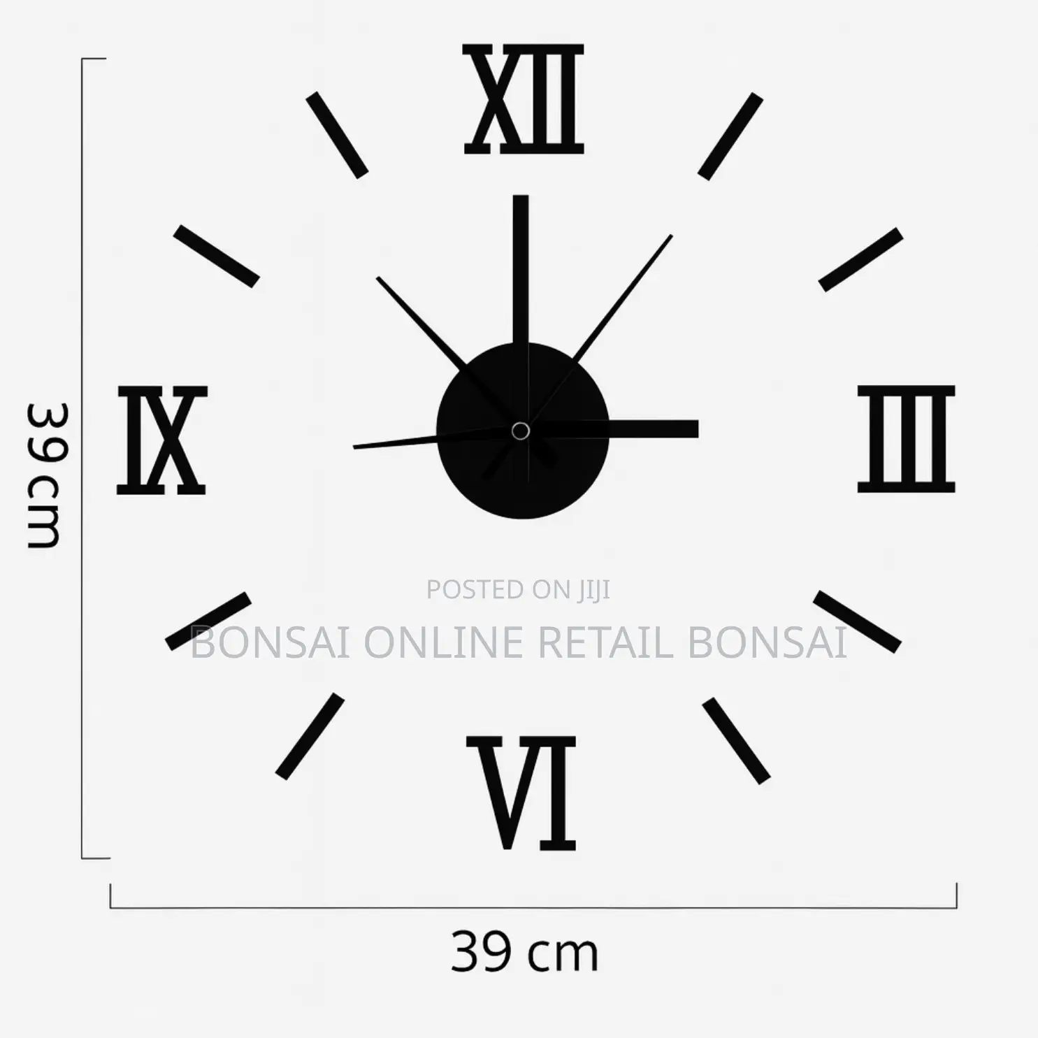 Diy Roman Acrylic Wall Clock Silent Sticker Clock for Home Decor