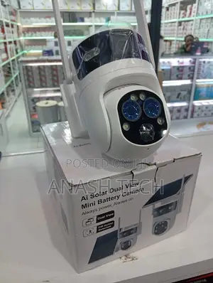 Dual Lens Solar PTZ 4g Ubox Camera 15x Zooming Rate Quality Ubox