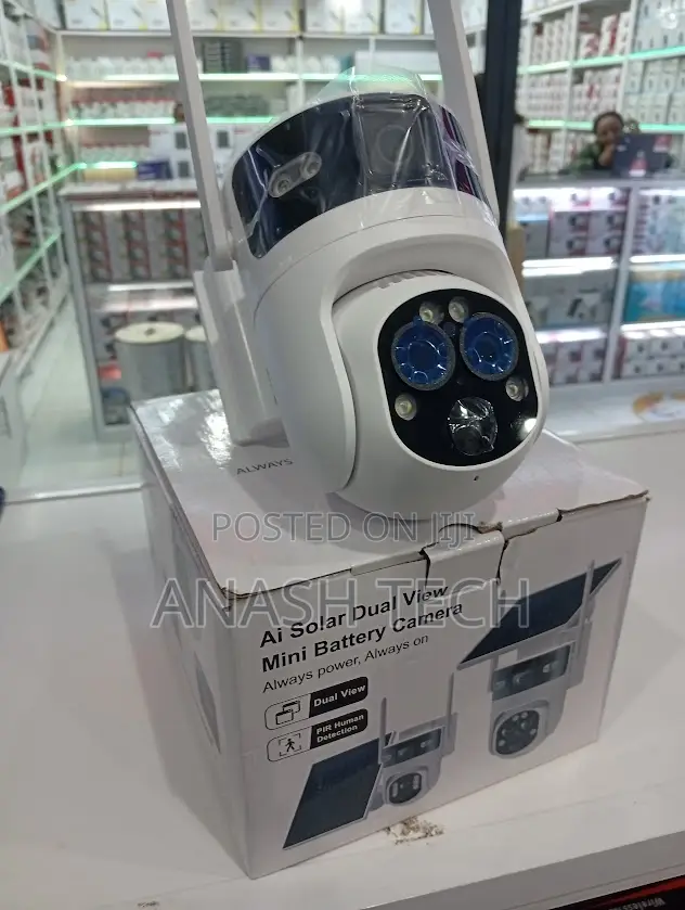Dual Lens Solar PTZ 4g Ubox Camera 15x Zooming Rate Quality Ubox