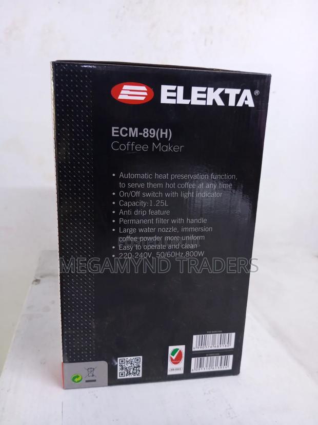 Electric Coffee Maker 1.2ltr / Elekta Coffee Maker - thumbnail 4
