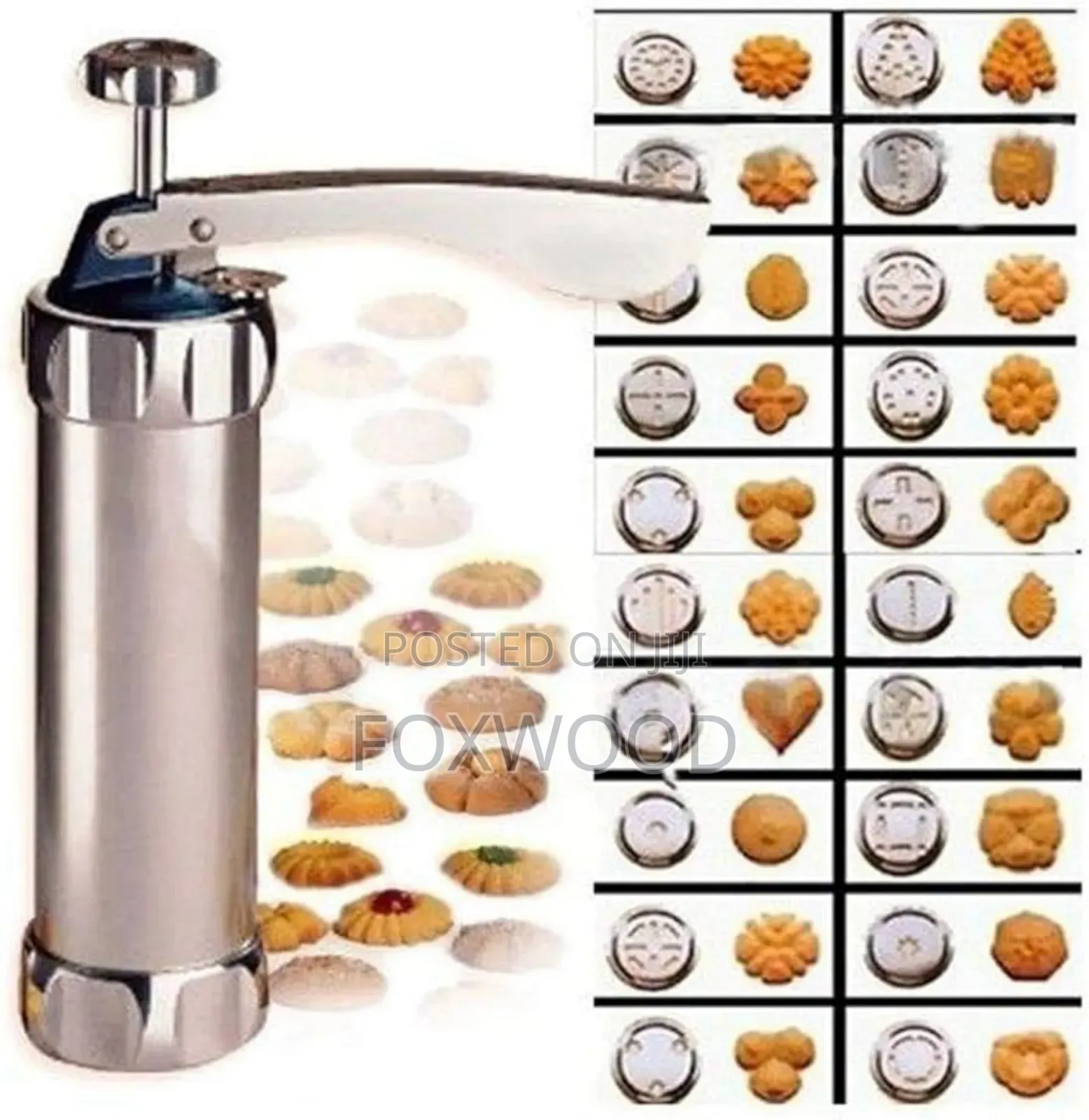 Stainless Steel 24 Option Cookie or Biscuit Press