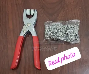 Metallic Snap Button Pliers Set With Snap Fasteners.