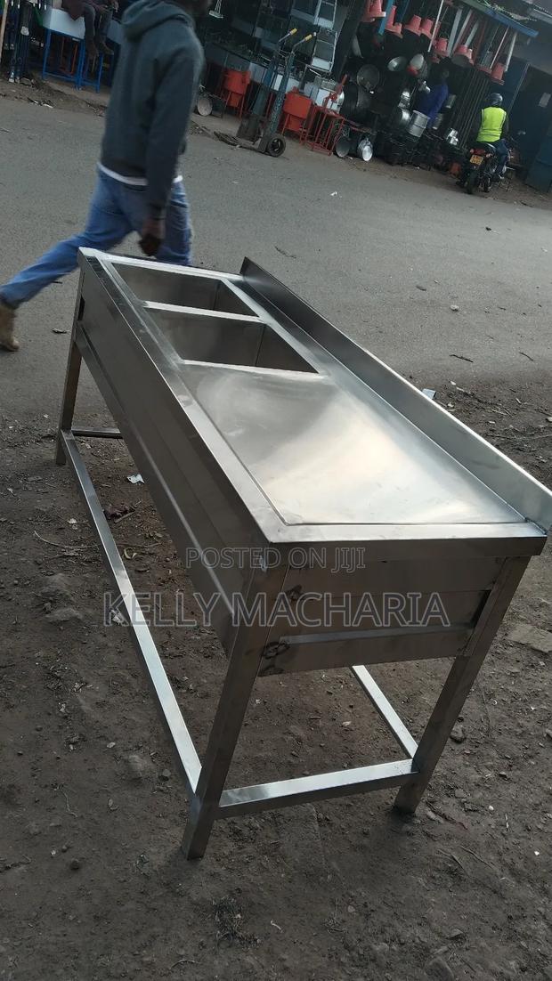 Commercial Double Sink With Large Working Space - thumbnail 3