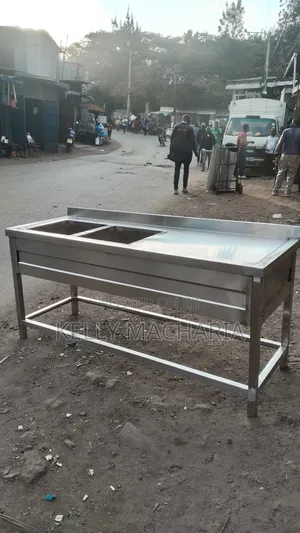 Commercial Double Sink With Large Working Space