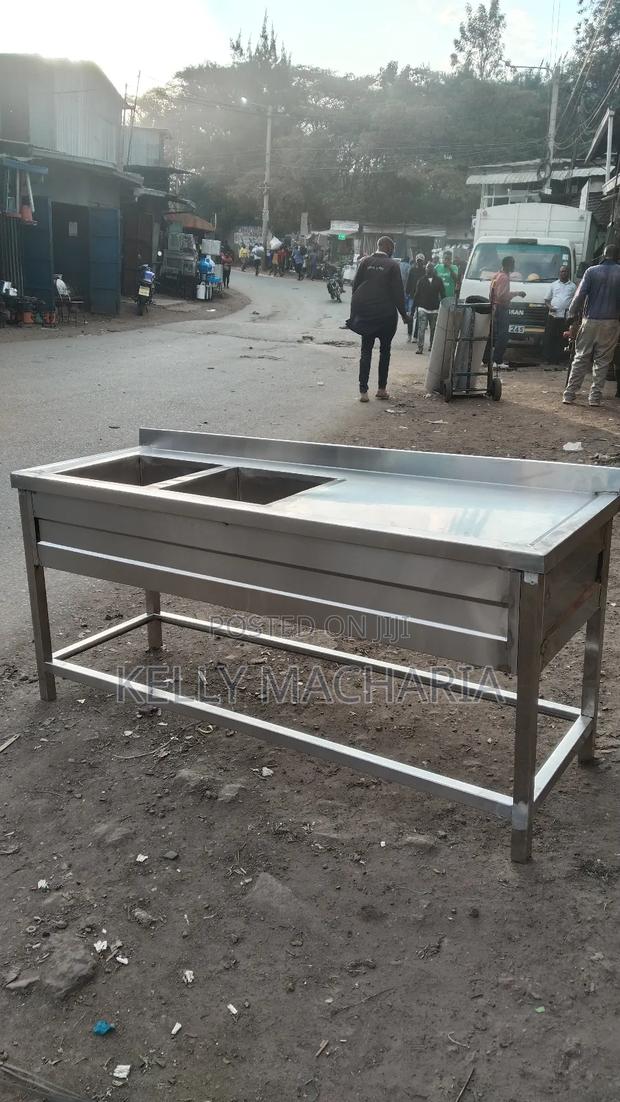 Commercial Double Sink With Large Working Space - thumbnail 4