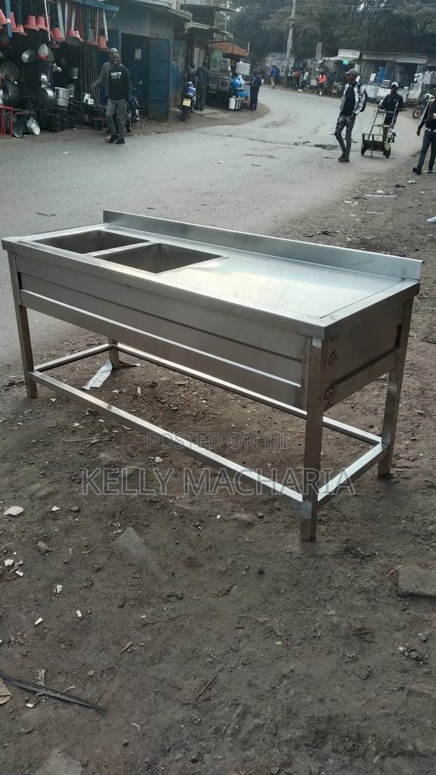 Commercial Double Sink With Large Working Space - thumbnail 6