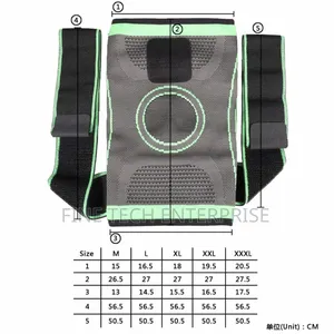 Single Knee Support Compression Sleeve Now Available in Green-Black
