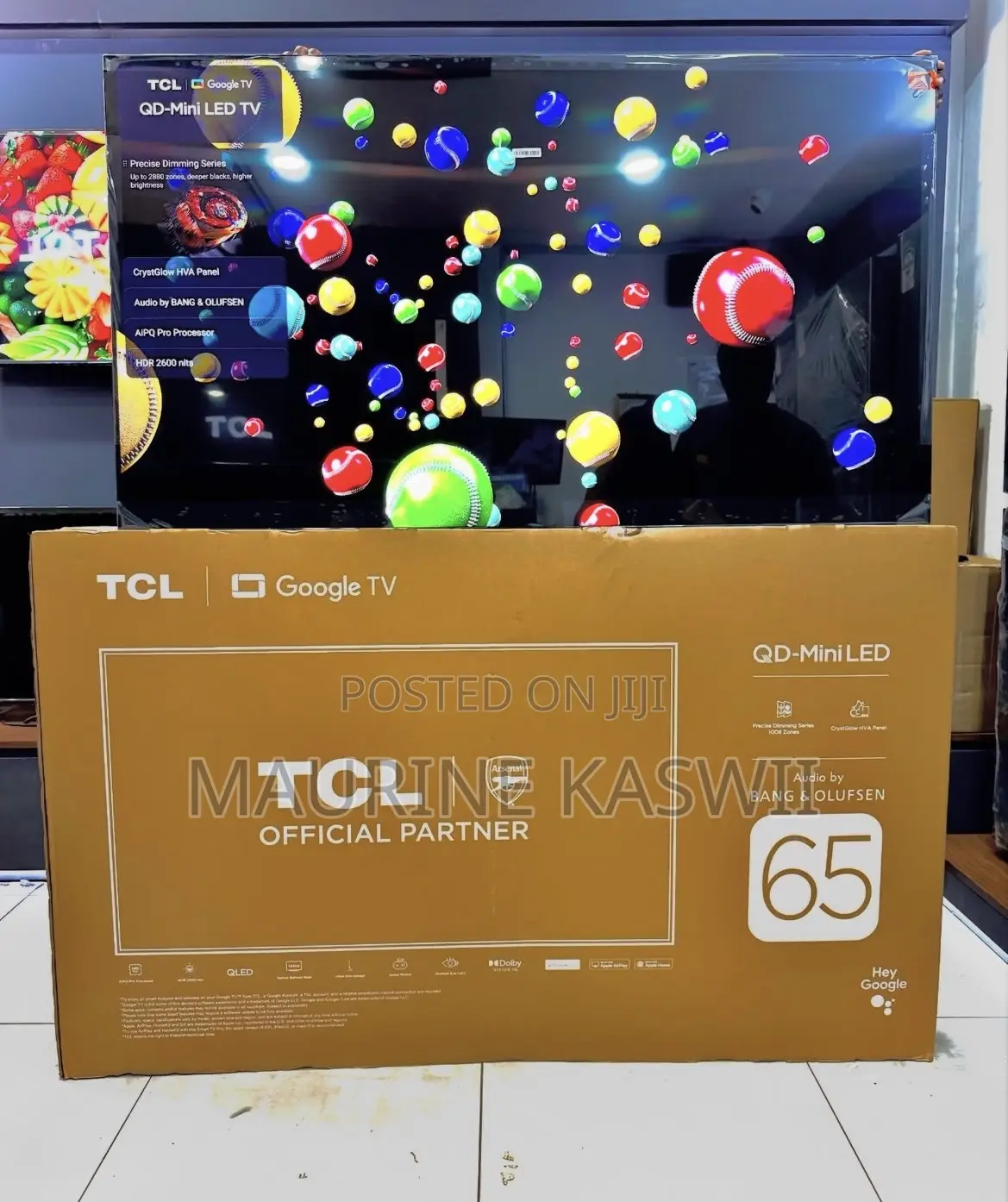 TCL 65” Premium Qd- Miniled Qled 65 C7k-2025 Model