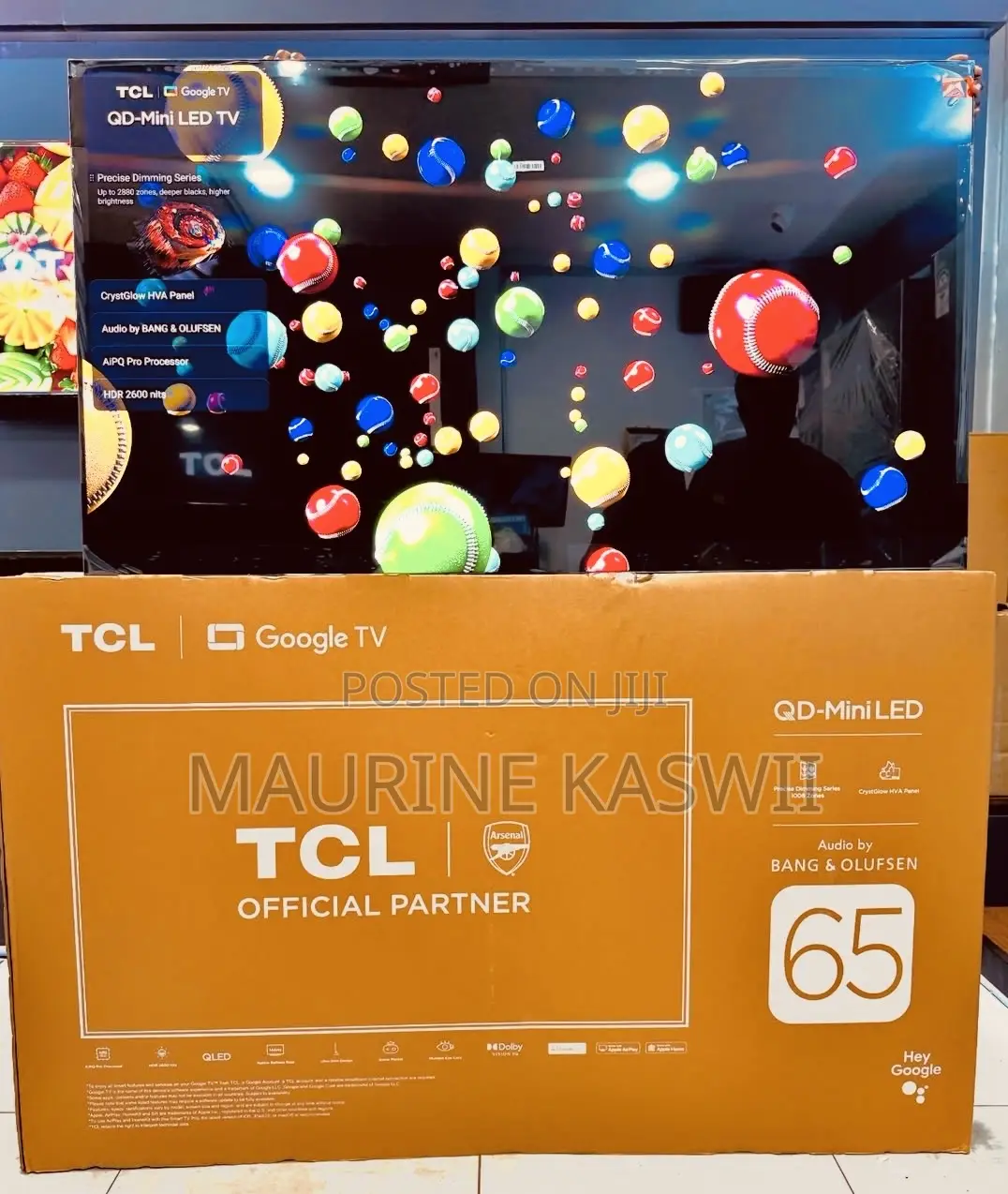TCL 65” Premium Qd- Miniled Qled 65 C7k-2025 Model
