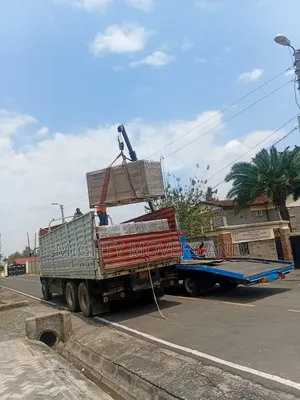Truck With Crane Available for Transport/ Lifting Services
