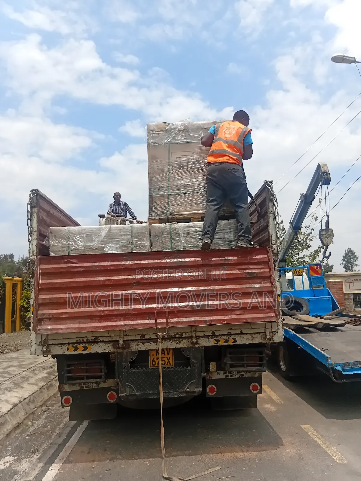 Truck With Crane Available for Transport/ Lifting Services